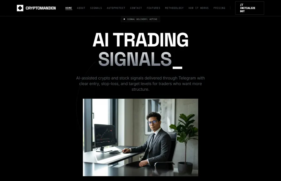 cryptomanden.com website preview