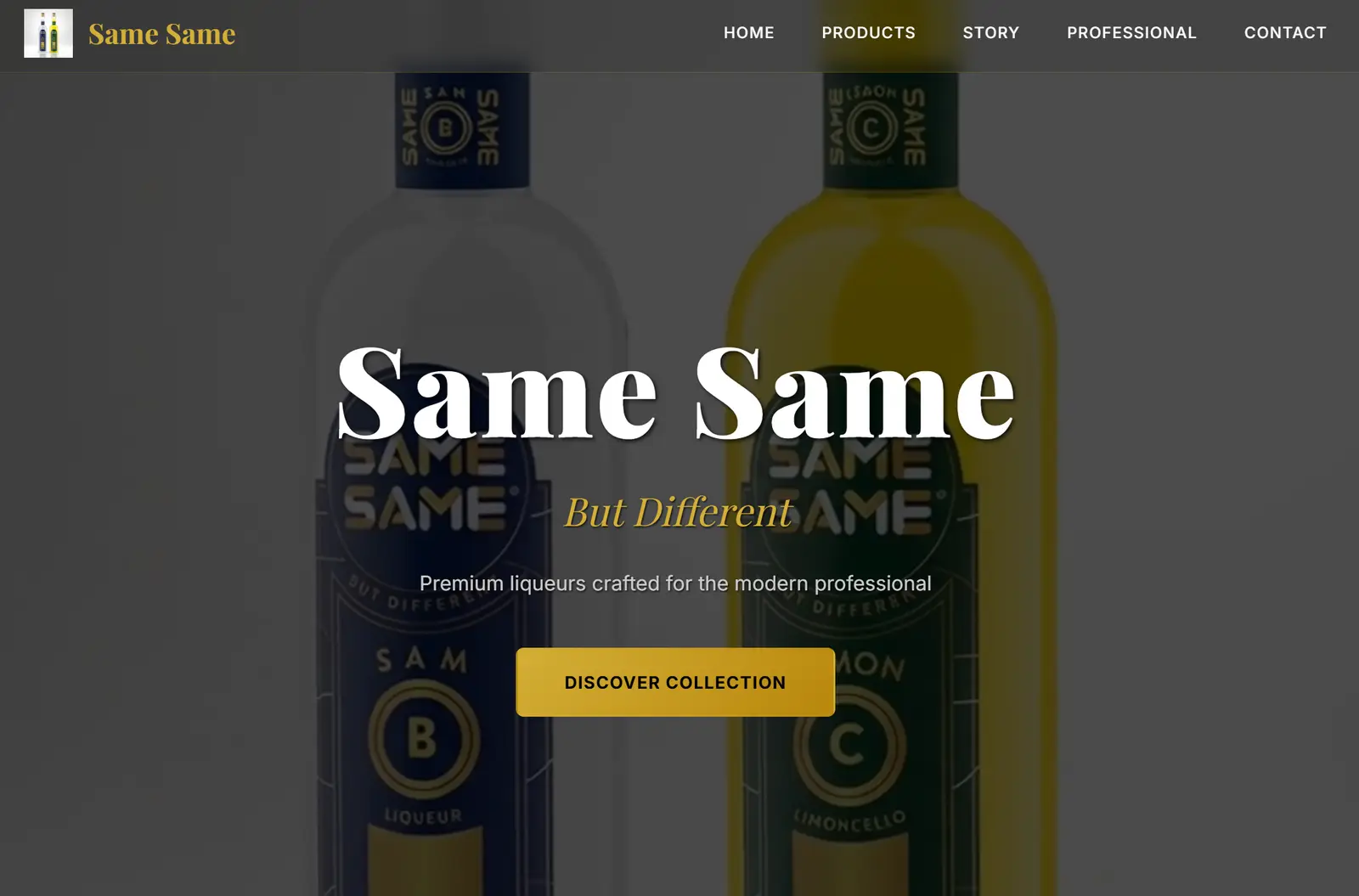 Same Same Shots website